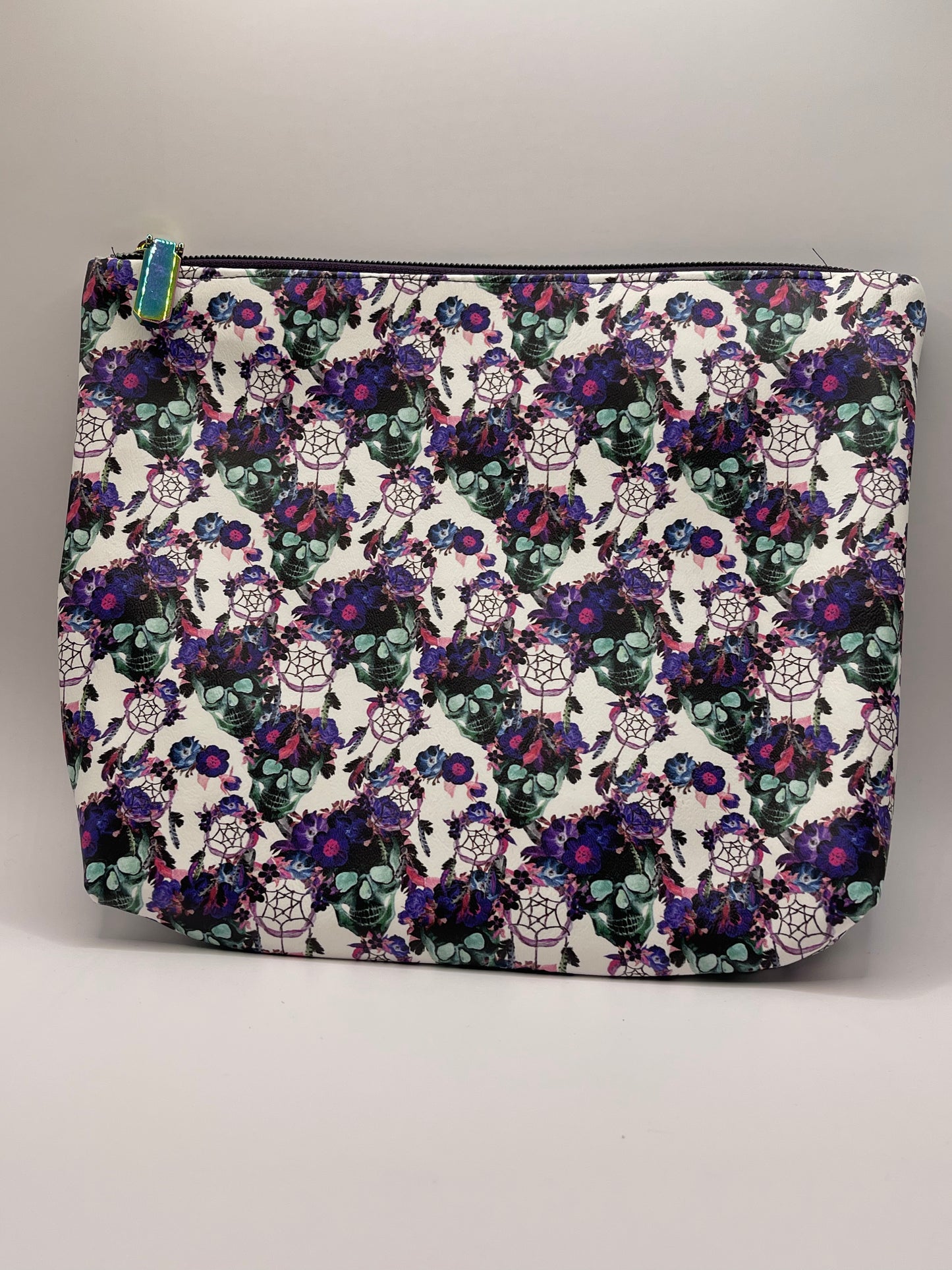Floral Skull Toiletry Bag