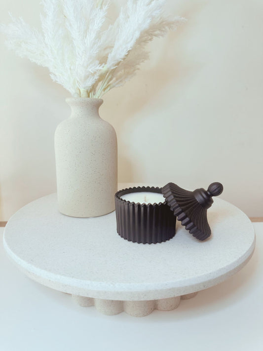 Serenity Glow Candle - Matte Black
