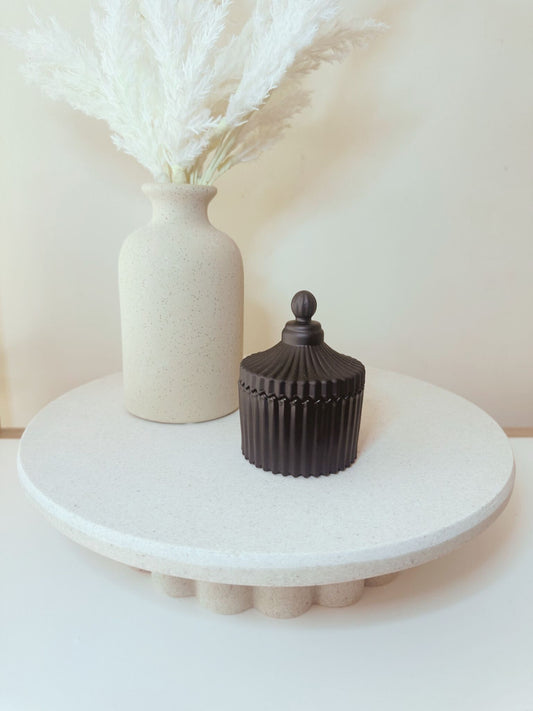 Serenity Glow Candle - Matte Black