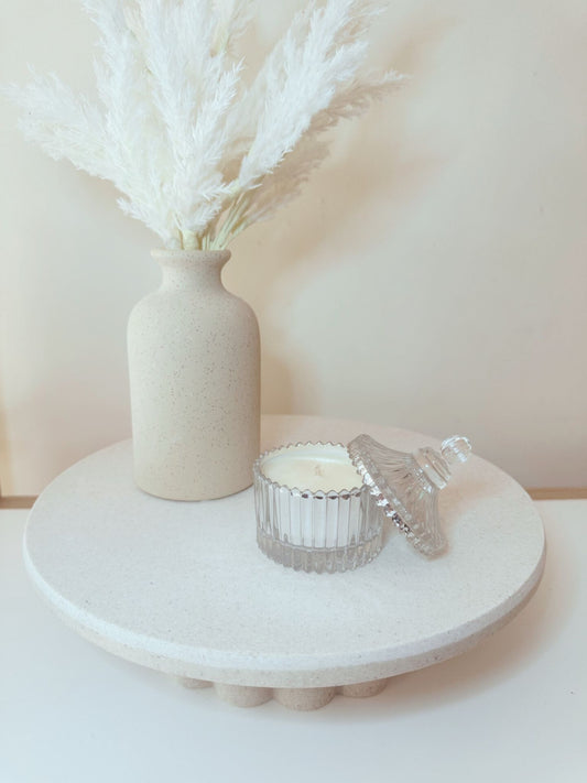Serenity Glow Candle - Silver