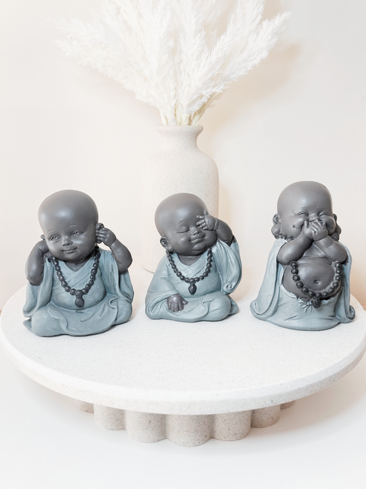 Turquoise Buddha Set of 3