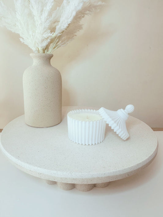 Serenity Glow Candle - Matte White