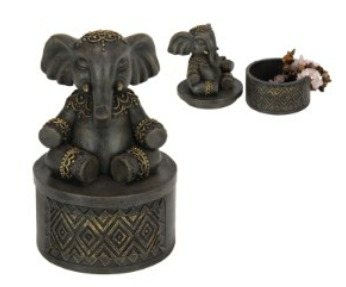 Antique Elephant Pin Box