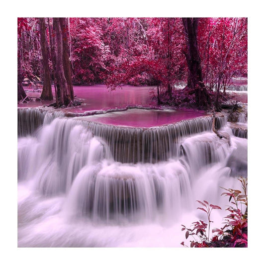 Purple Waterfall Diamond Painting