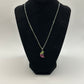 Watermelon Tourmaline Crystal Moon Necklace