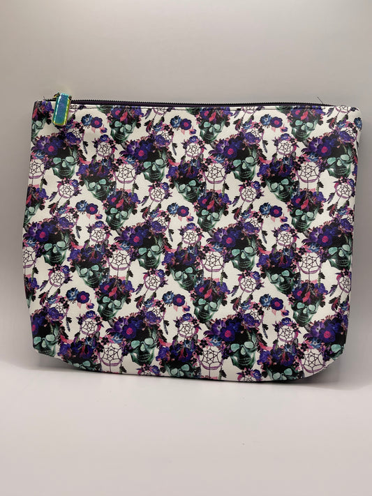 Floral Skull Toiletry Bag