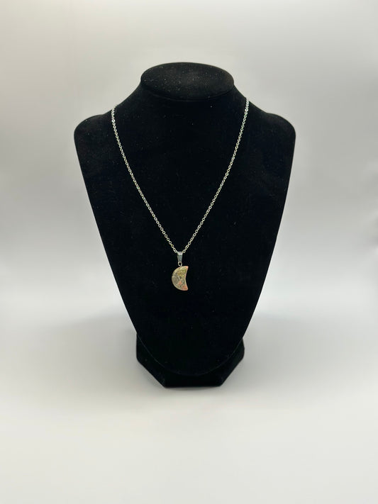 Unikite Crystal Moon Necklace