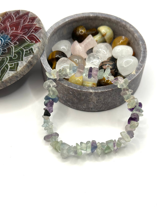 Fluorite Chip Bracelet