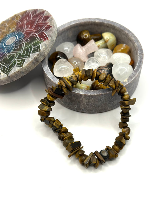 Tiger Eye Chip Bracelet