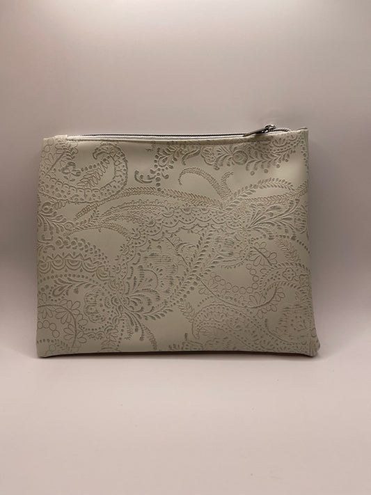 Sage Green Embossed Clutch