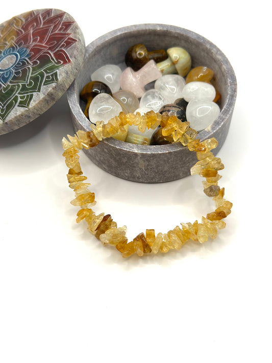 Citrine Chip Bracelet