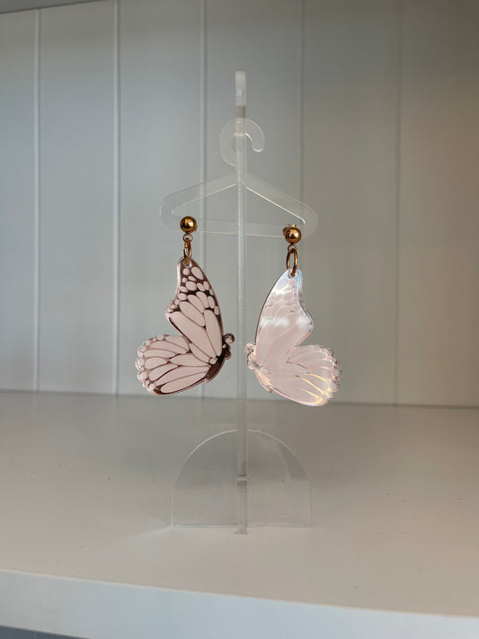 Butterfly Dangle Stud Earrings
