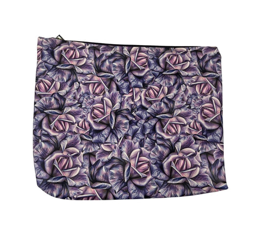 Purple & Pink Roses Toiletry Bag