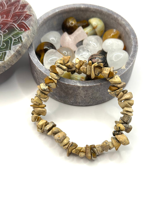 Picture Jasper Chip Bracelet