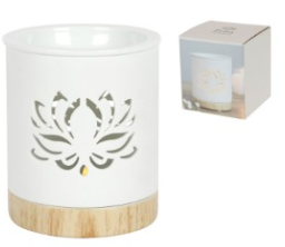 White Lotus Oil Burner