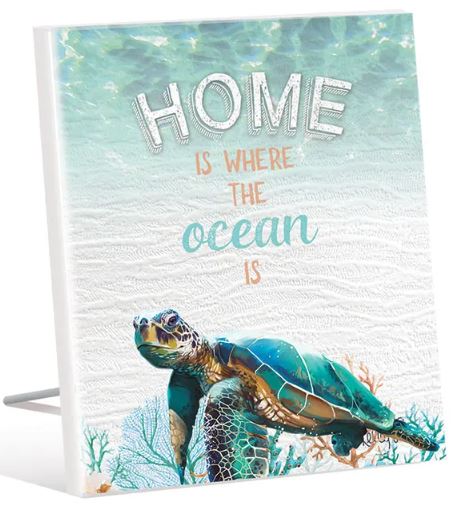 Green Turtle Home Plaque